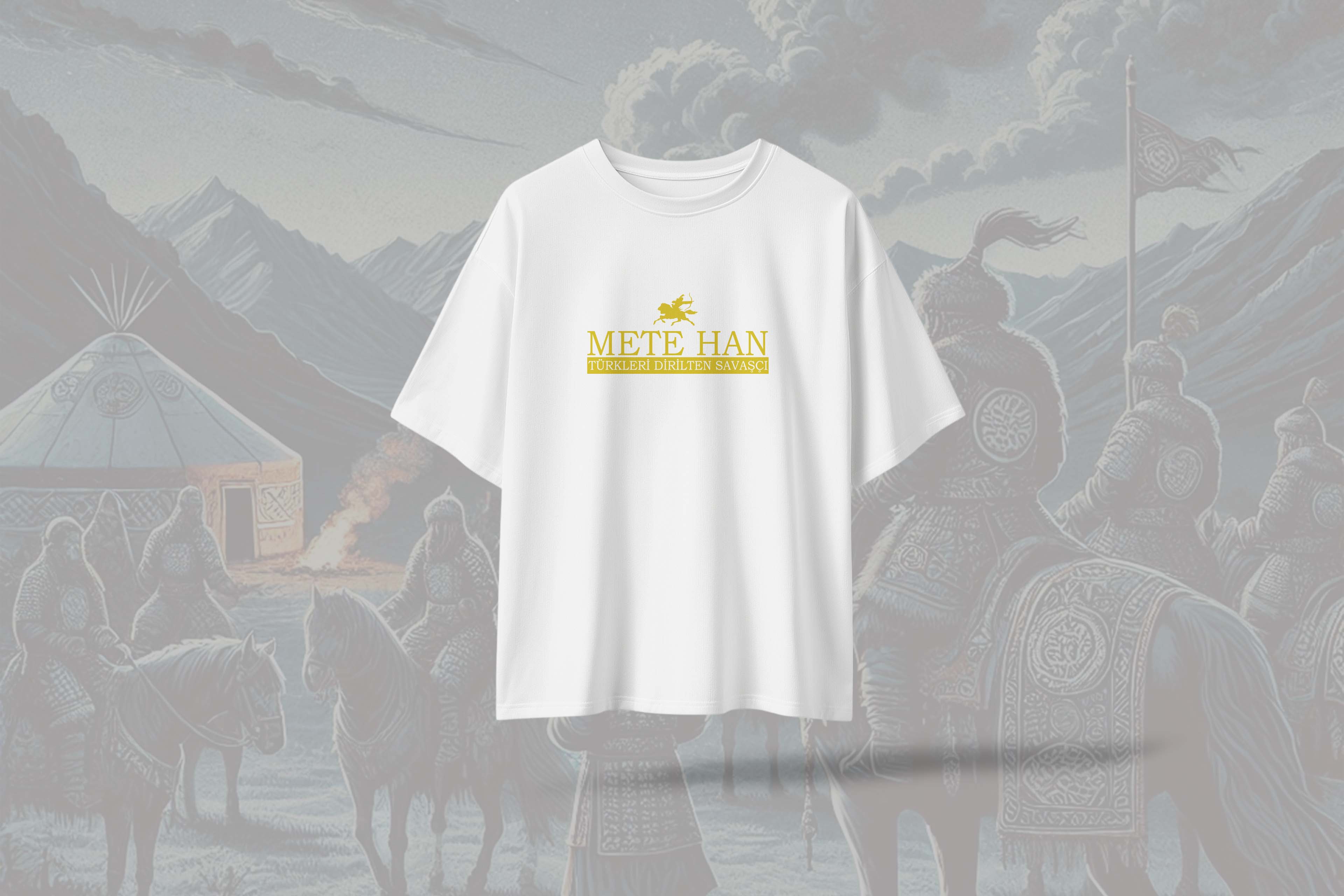 Mete%20Han%20Sarı%20Yazılı%20Oversize%20Unisex%20T-Shirt