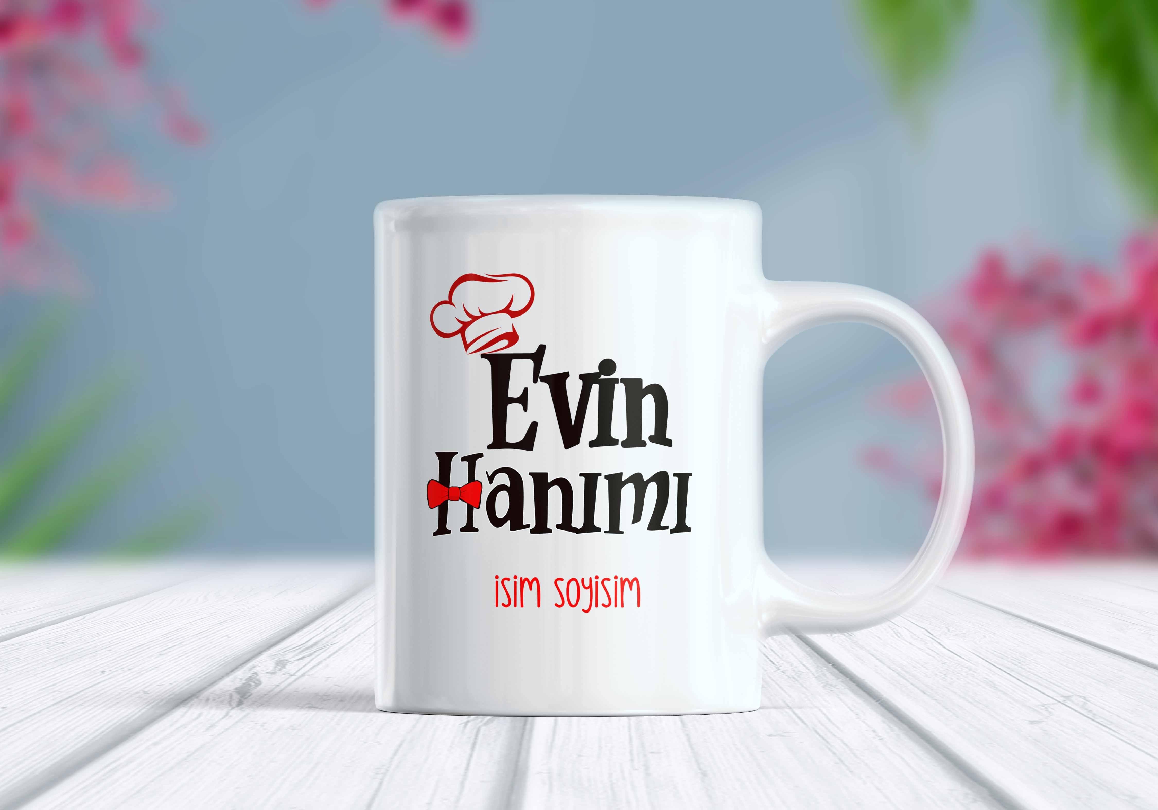 Evin%20Hanımı%20İsim%20Yazılı%20Kupa%20Bardak