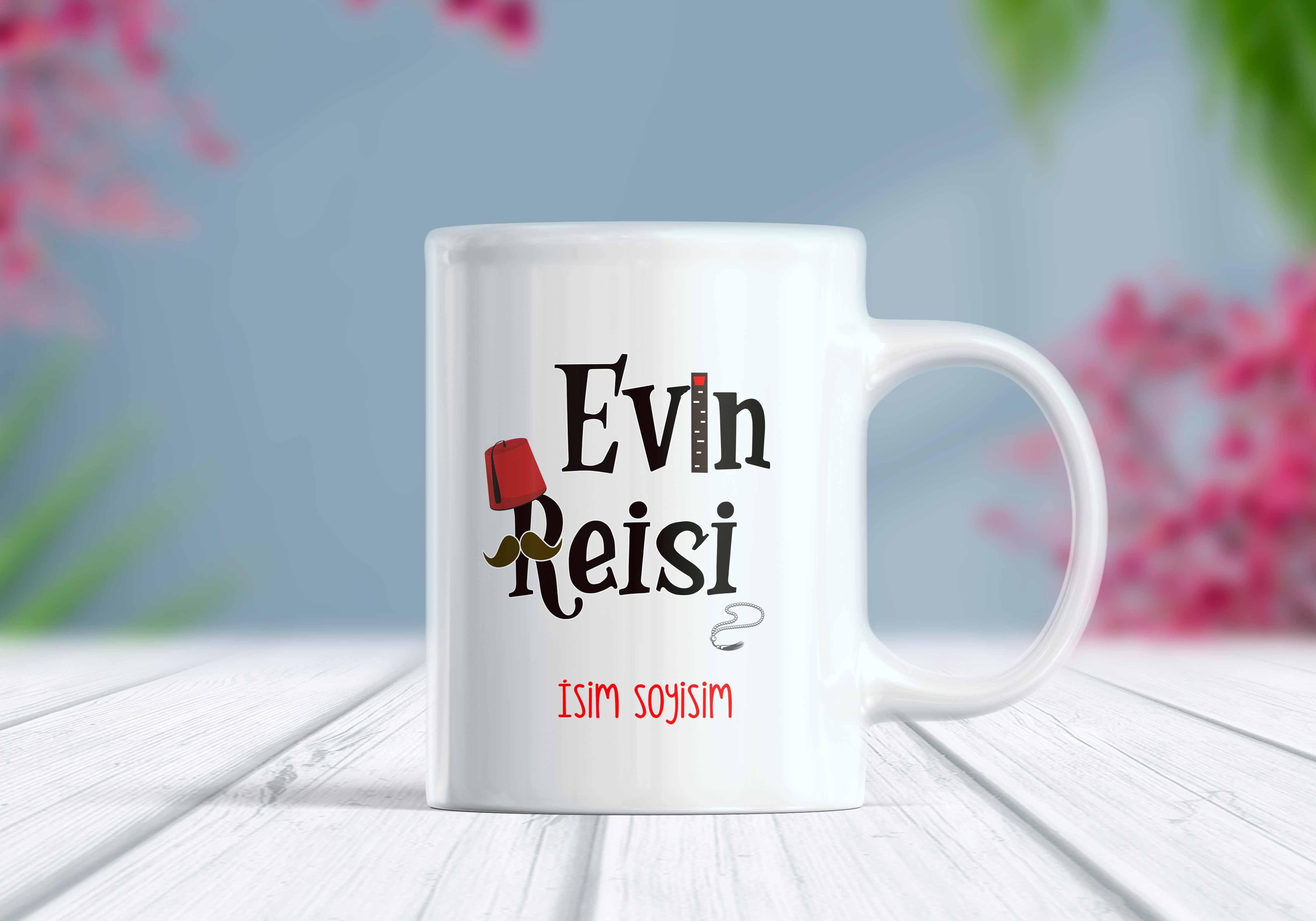 Evin%20Reisi%20İsim%20Yazılı%20Kupa%20Bardak