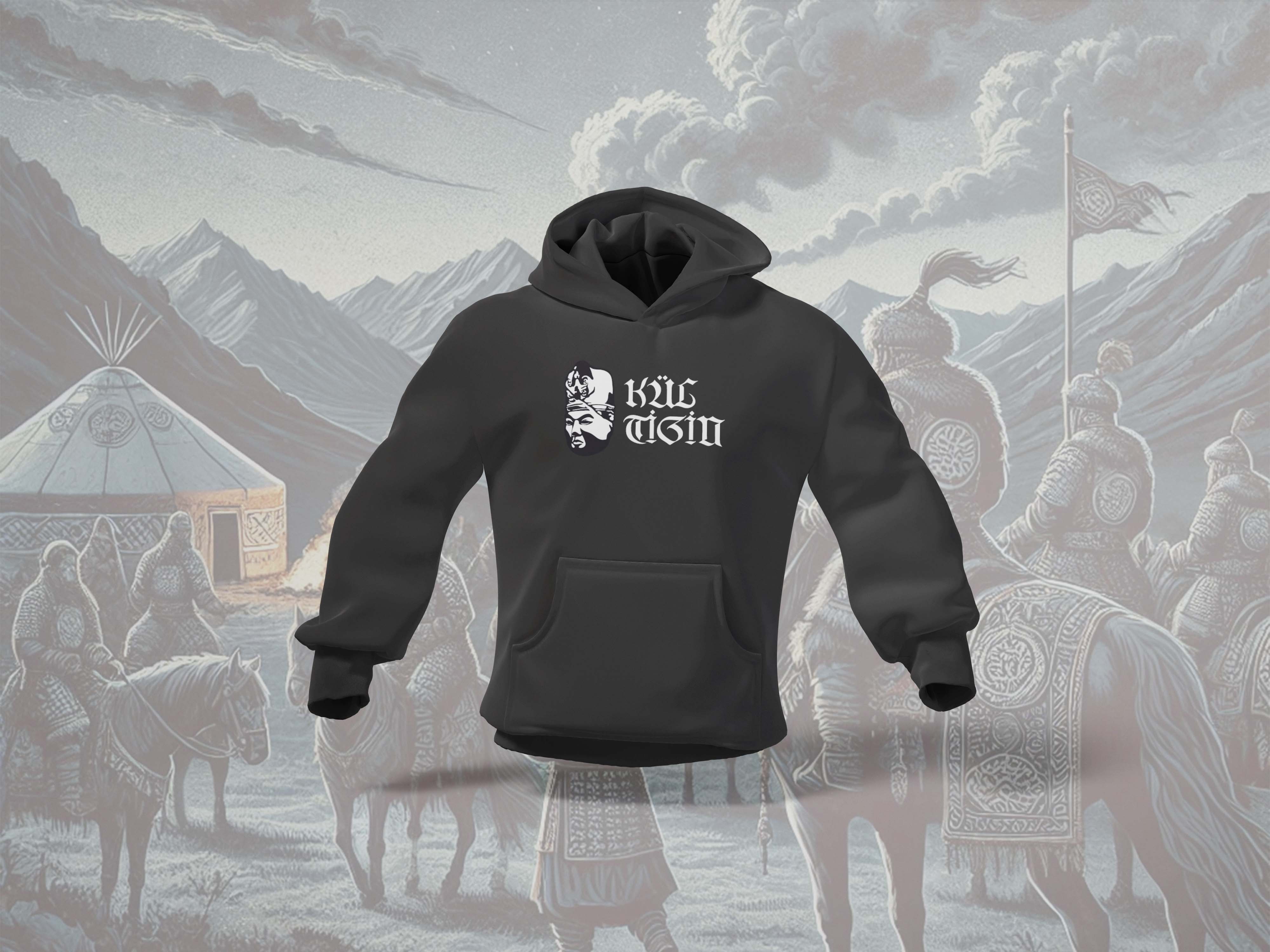 Kül%20Tigin%20Beyaz%20Yazılı%20Unisex%20Hoodie%20Sweatshirt