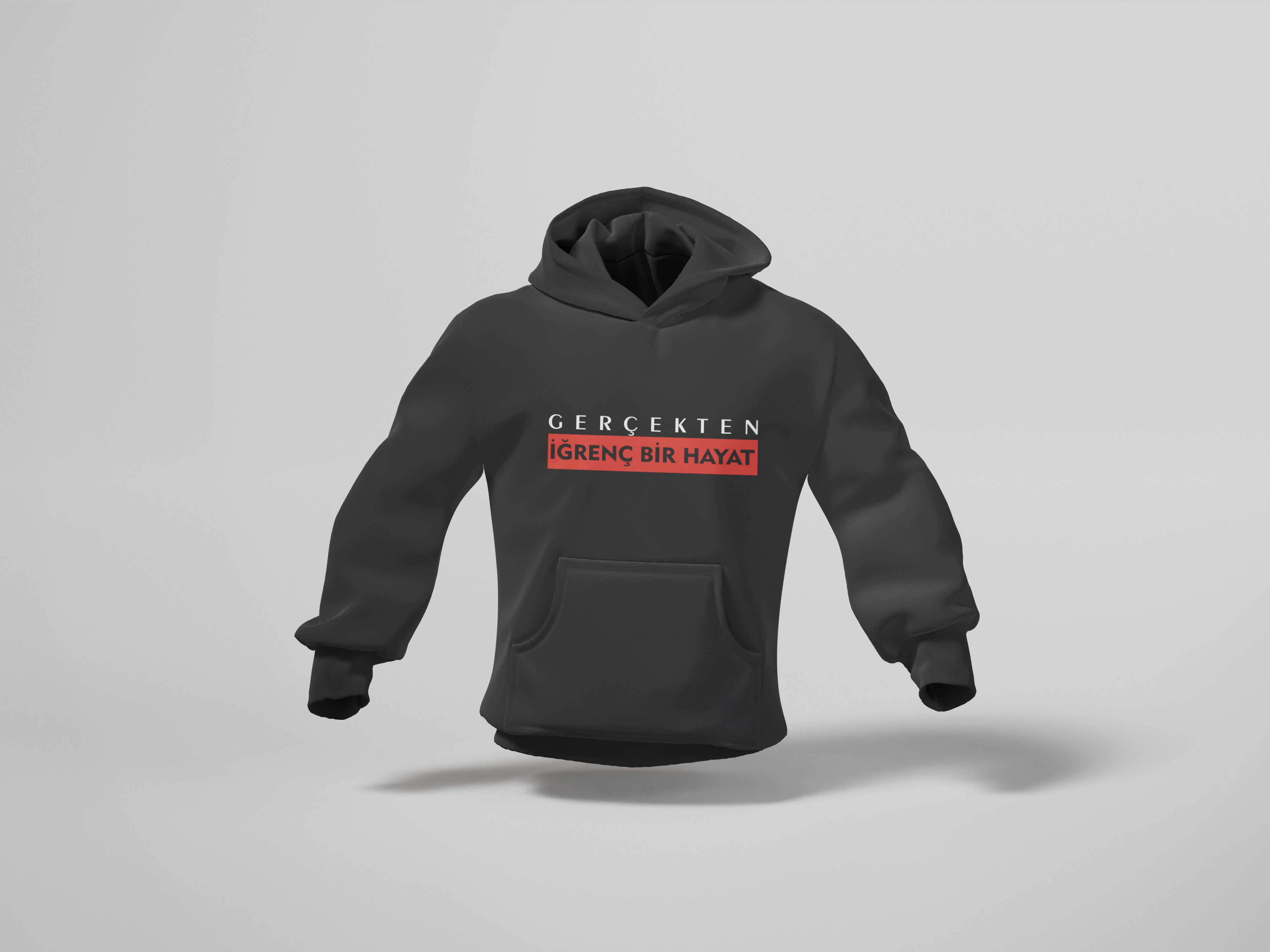 Gerçekten%20İğrenç%20Bir%20Hayat%20Komik%20Yazılı%20Unisex%20Hoodie%20Sweatshirt