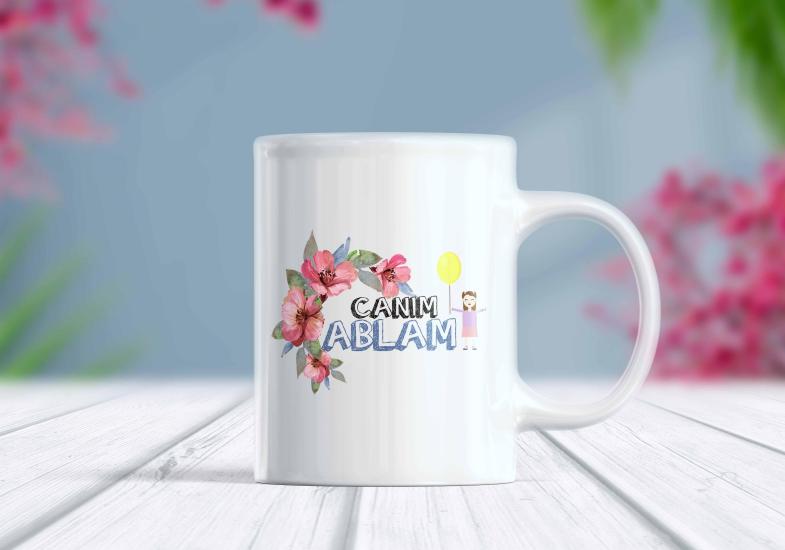 Canım Ablam Yazılı Kupa Bardak