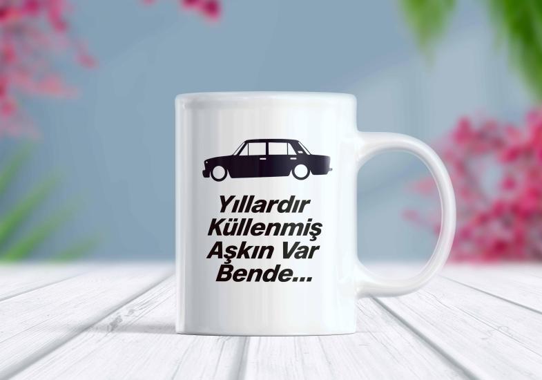 Otomobil Baskılı Kişiselleştirilebilir Kupa Bardak