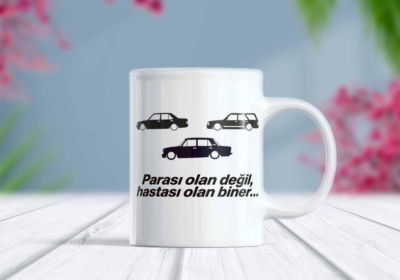 Otomobil Baskılı Kişiselleştirilebilir Kupa Bardak