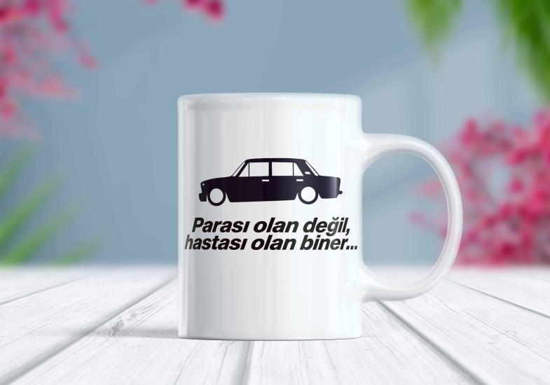 Otomobil Baskılı Kişiselleştirilebilir Kupa Bardak