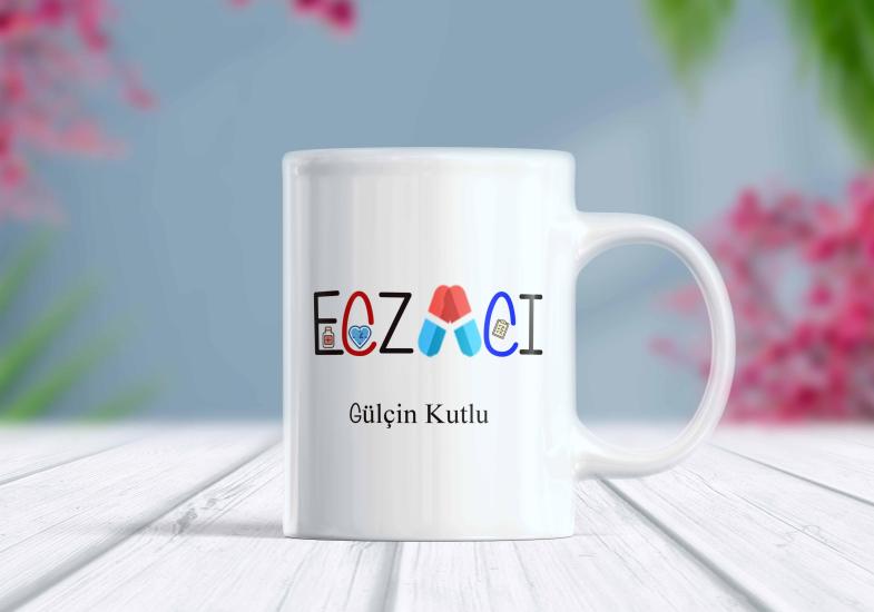 Eczacı Meslek İsimli Kupa Bardak