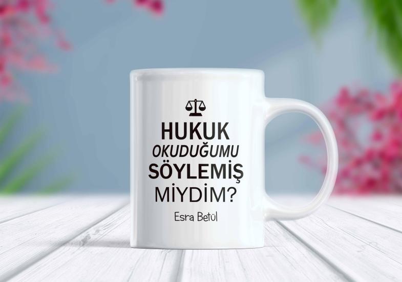 Hukukçu İsimli Meslek Kupa Bardak